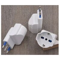 ADATTATORE SCHUKO DECENTRATO FAEG 16A bianco