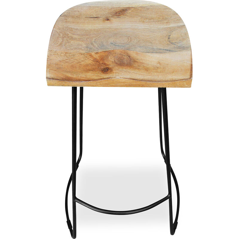 Taburete de bar para cocina de madera maciza, taburete alto de tela de  algodón y lino, sillas de bar modernas para decoración del hogar