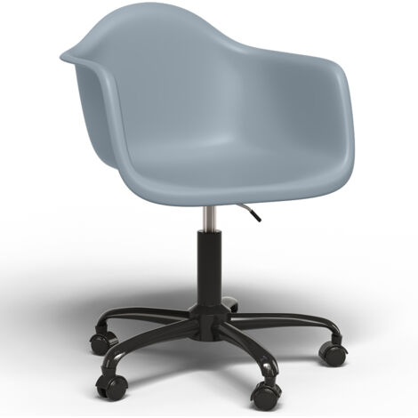 Silla De Oficina Con Reposabrazos - Silla De Escritorio Con Ruedas - Weston Estructura Negra (1/5)