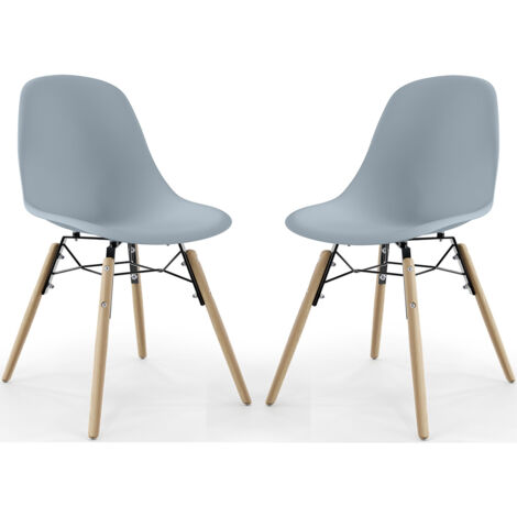 Silla de Comedor - Diseño Escandinavo - Patas de Madera - Pack de 2 - Skögur (1/5)