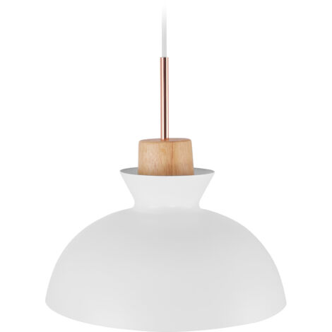 Lámpara de Techo - Lámpara Colgante Diseño Escandinavo - Sigfrid Negro - Metal, Madera