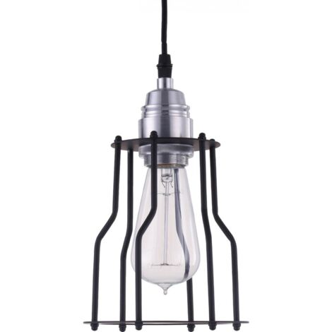 Lámpara De Techo Retro - Lámpara Colgante Diseño Jaula - Jail