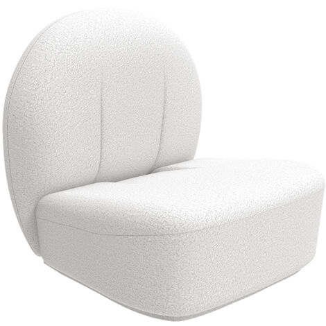 Sillón de Diseño - Tapizado en Tela Bouclé- Loraine