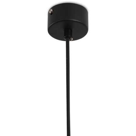 Lámpara de Techo de Tubo - Lámpara Colgante LED - Negro - Bruna