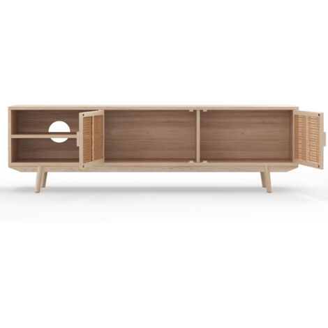 Mueble TV BALI - Meuble Télévision Élégant Et Fonctionnel