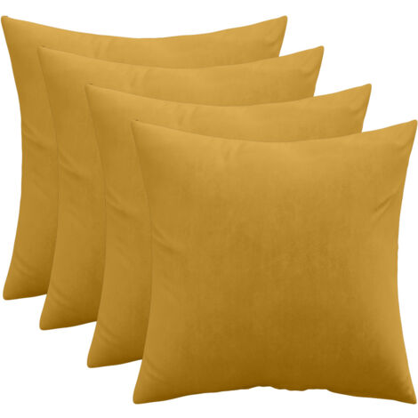 Pack de 4 cojines de terciopelo - funda y relleno - Mesmal