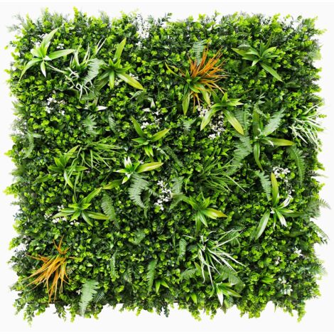 Savane Mur vegetal artificiel plaque de 1mx1m Décoration Murale