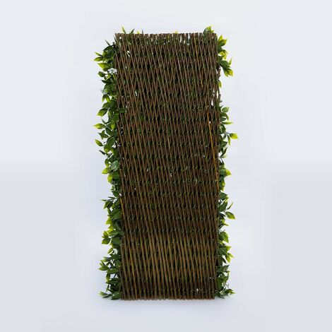 Treillis Bois Jardin Extensible Feuille de Photinia MGS