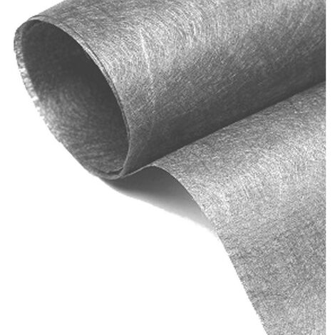 Agco – Bâche de sol géotextile indéchirable 150g/m² – Dimensions 1,5m x 25m – Résistance à la traction 155N – Pour parterres et terrasses
