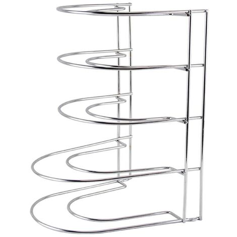 Scaffale organizer per pentole e coperchi cromato, Offerta esclusiva