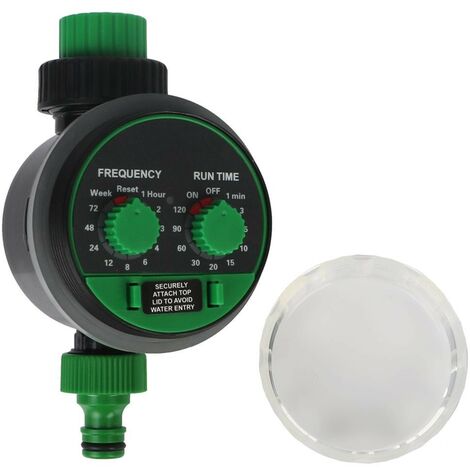 Timer Per Irrigazione Automatico Da Giardino - Programmabile A Batteria (pile Non Incluse) - Verde