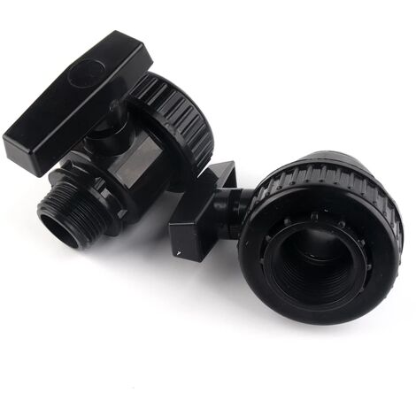 Connettore Rapido Con Valvola A Sfera In PE Per Tubo Acqua 50 Mm - Raccordo Plastica Resistente E Atossico