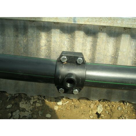 Collare Per Irrigazione 25mm Con Uscita 3/4" - Raccordo Per Tubi PE/PVC, Per Irrigatori E Gocciolamento, Pack Da 3