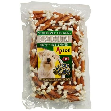 Snack per cani - Ossicini con pollo e calcio - 1 pezzo da 100 gr :  : Prodotti per animali domestici