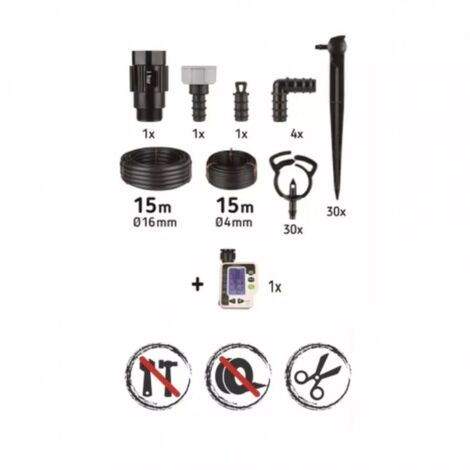 Orbit 91944 Kit Irrigazione A Goccia Per Pomodori - Completo Di Raccordi A Pressione, Per 10 Piante - 4