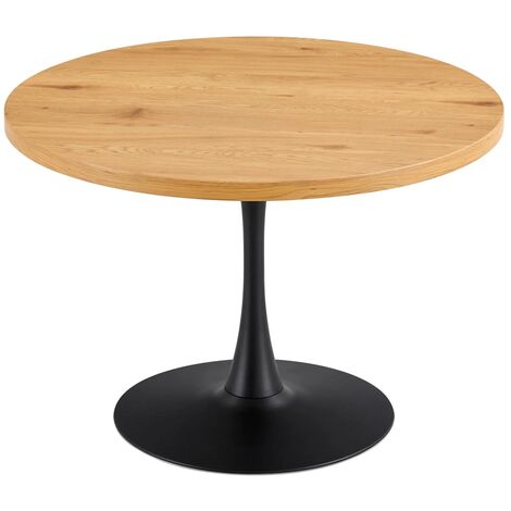 Table extensible rallonges intégrées rectangulaire en bois clair chêne  L125-238 cm AGALI - Miliboo