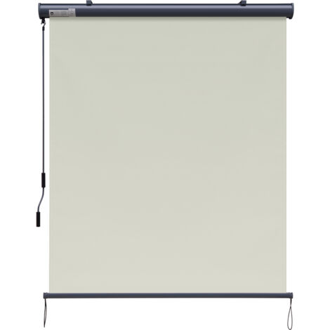 Canopée – Store vertical enrouleur extérieur brise-vue 1.6x2.5m – Toile imperméable 220g/m² – Coffre aluminium anti-corrosion – Beige