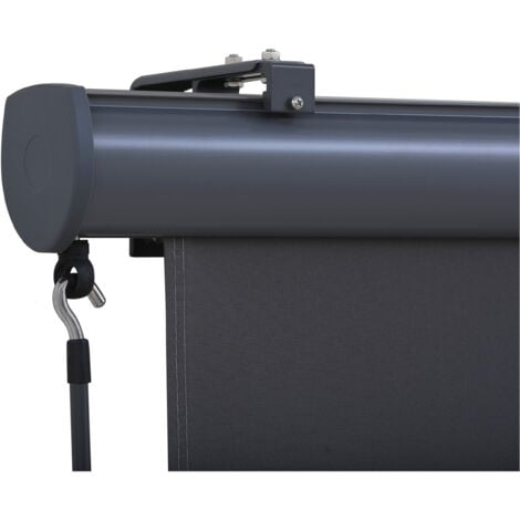 Canopée Store vertical enrouleur extérieur Paravent Pare-Soleil Brise-Vue jardin et balcon 1.4x2.5m Gris