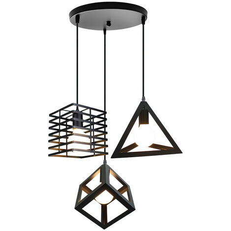 Geometrische Lampen im minimalistischen Design