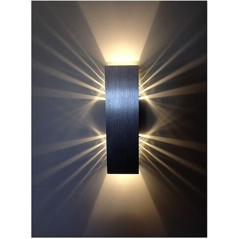 LED Wandleuchte Innen 6W Warmweiß Moderne LED Wandlampe Kreative Einfache Deckenleuchte für Schlafzimmer Wohnzimmer