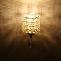 2er Pack Moderne Wandleuchte Kristall Wandlampe Eleganter Stil Kreative Zylinder Wandleuchte für Wohnzimmer Esszimmer Schlafzimmer Gold