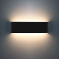 14w LED Einfach Deckenlampe Moderne Wandleuchte Innen Wandlampe für Treppe Badezimmer Wohnzimmer Schlafzimmer Flur Warmweiß Schwarz