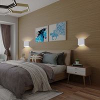 6W LED Moderne Wandleuchte Innen Weiß Wandlampe LED Deckenleuchte für Wohnzimmer Schlafzimmer Badezimmer Küche Esszimmer Warmweiß