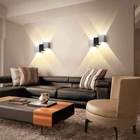 Wandleuchte 6W LED Warmweiß Innen Wandlampe Moderne Wandleuchte für Wohnzimmer Korridor