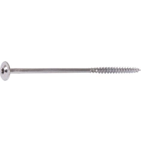 Vis charpente - Spax - Tête large bombée - Acier zingué - 6 x 80/61 mm - Boîte de 100