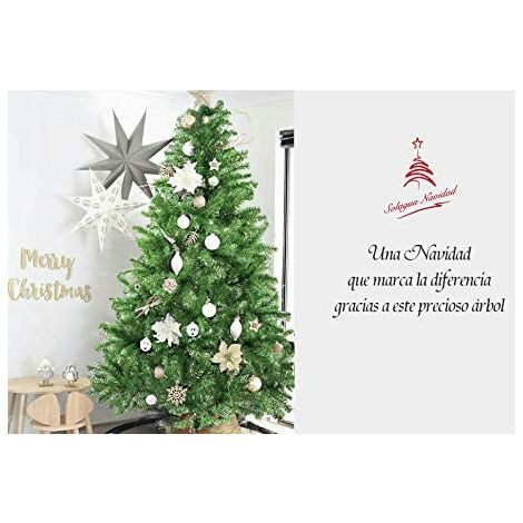 PVC con efecto de nieve Árbol de Navidad árbol de Navidad artificial mctech en verde 120 cm 