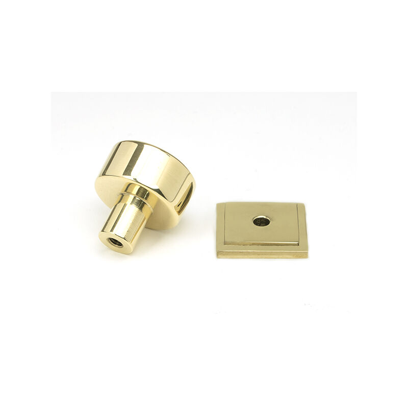 From The Anvil Polished Brass Kelso Cabinet Knob - 25mm (Square)