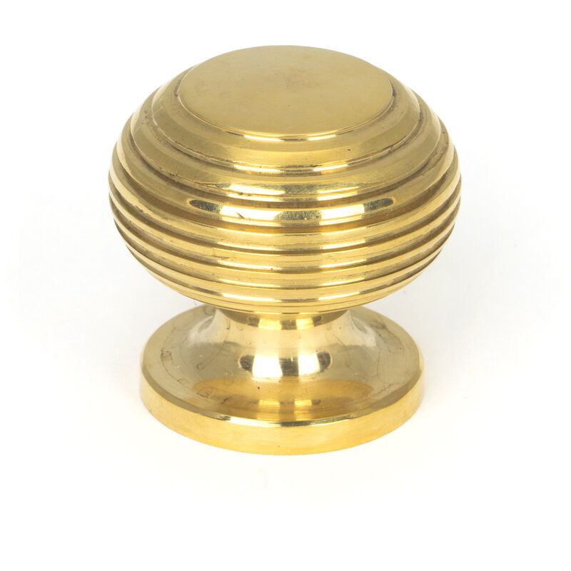 From The Anvil Polished Brass Beehive Cabinet Knob 30mm