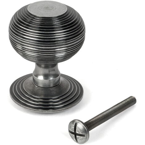 Beehive Centre Door Knob - Pewter