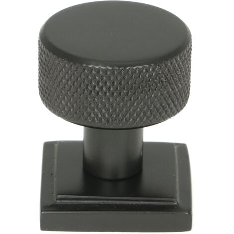 From The Anvil Aged Bronze Brompton Cabinet Knob 25mm Square