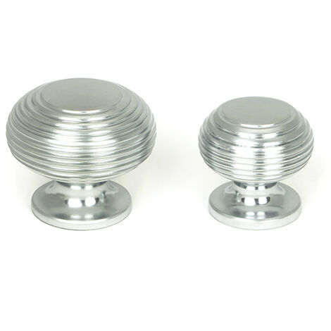 From The Anvil Satin Chrome Beehive Cabinet Knob 30mm