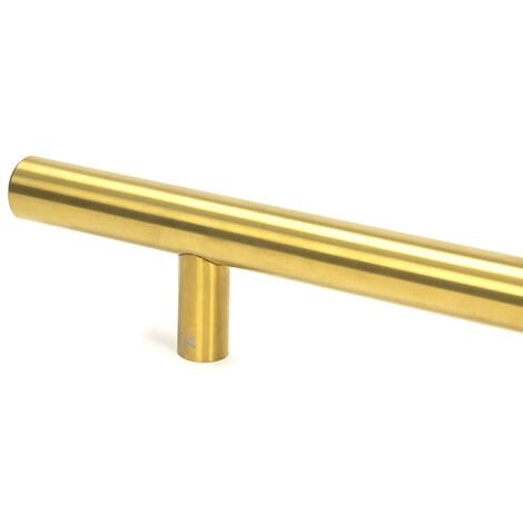 From The Anvil Aged Brass (316) 0.6m T Bar Handle Bolt Fix 32mm Ø