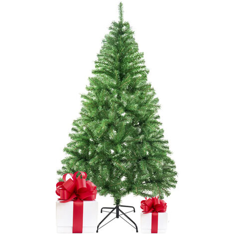 Noël arbre de Noël Vert 5-6-7FT pin métal stand Conseils Artificielle Arbre decor