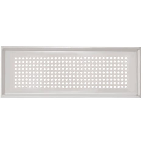 Zehnder Design-Abdeckgitter ComfoGrid Roma für Luftdurchlassgehäuse CLF, 350x130mm, Edelstahl