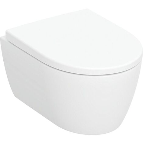 Geberit iCon Set Wand-WC Tiefspüler verk. Ausl. geschl. Form Rimfree ...