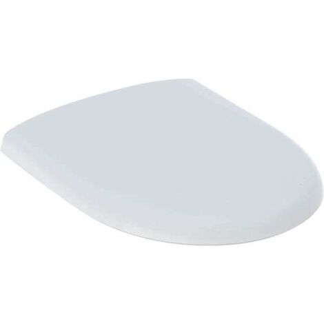 Geberit Renova WC-Sitz Befestigung von oben, Absenkautomatik, o. Quick-Release-Scharniere, Befestigung von oben, Weiß/glänzend (1/10)