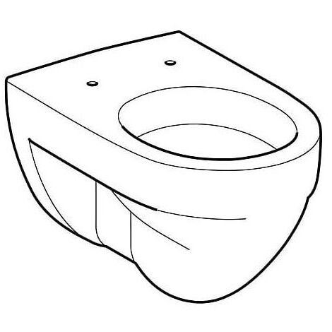 Geberit Renova Wand-WC Flachspüler Tiefe 54cm, weiß/KeraTect