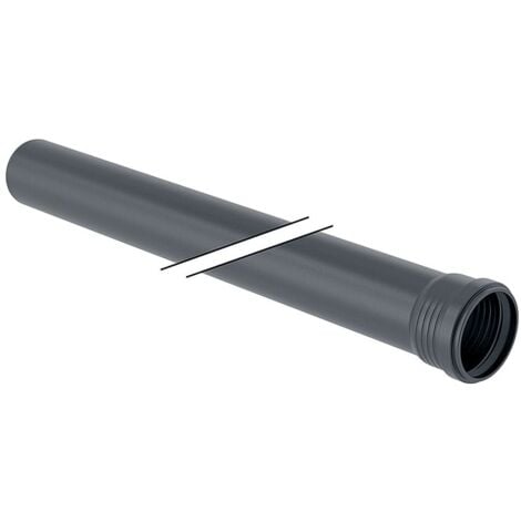 Geberit Silent-Pro Rohr mit Muffe Außendurchmesser 75mm, Länge 15cm