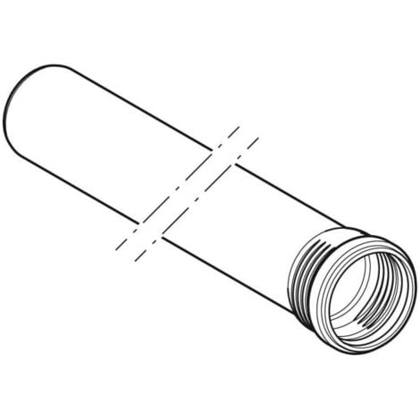 Geberit Silent-Pro Rohr mit Muffe Außendurchmesser 75mm, Länge 15cm