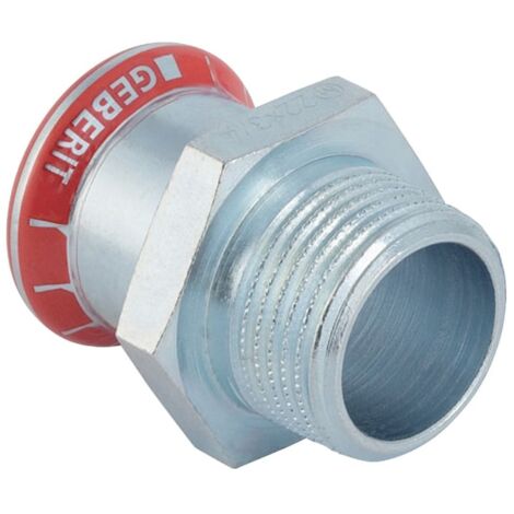 Geberit Mapress C-Stahl Übergang mit Außengewinde D 35mm, R 1 1/2", 21720 (1/5)
