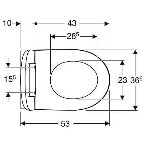 Geberit iCon Set Wand-WC Tiefspüler, geschlossene Form, Rimfree, mit WC ...