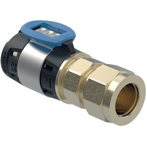 Geberit FlowFit Übergang mit Klemmringverschraubung bleifreie Siliziumbronze, d 16mm, d1 15mm