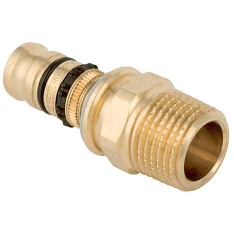 Geberit Mepla Übergang mit Außengewinde, D 32mm, R 1", Rotguss bleifrei (1/5)