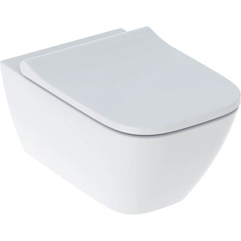 Geberit Smyle Square Set Wand-WC Tiefspüler, geschlossene Form,