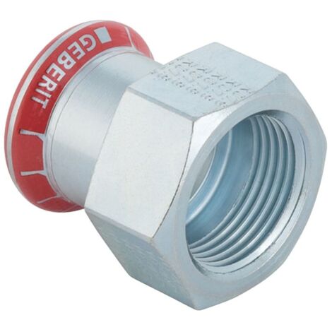Geberit Mapress C-Stahl Übergang mit Innengewinde D 15mm, Rp 3/8", 21827 (1/5)