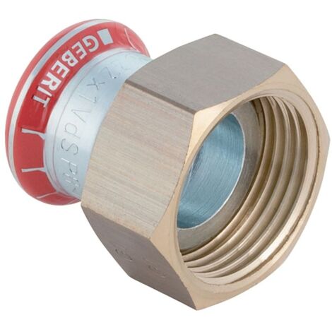 Geberit bergang Mapress C-Stahl d 18mmxG 1, m ÜM, außen verzinkt (1/5)